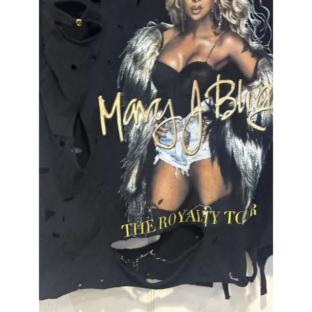 The Royalty Tour Mjb‎ & Nas Custom T Shirt Size XL